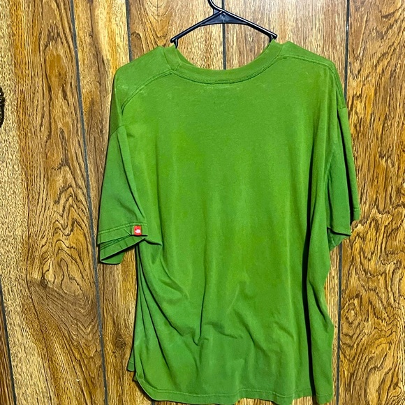 Northface Forest Green T Shirt Big Logo - Picture 2 of 2